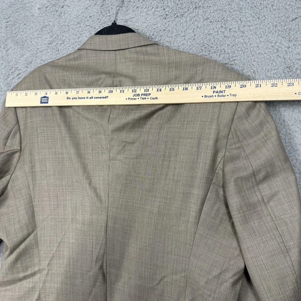 Giorgio Cosani Blazer Mens 48 Beige Wool Super 100s Hand Tailored Suit‎ Jacket